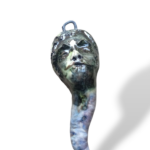 Corno volto uomo "Saggio" 2.0 - in Ceramica di Santo Stefano di Camastra