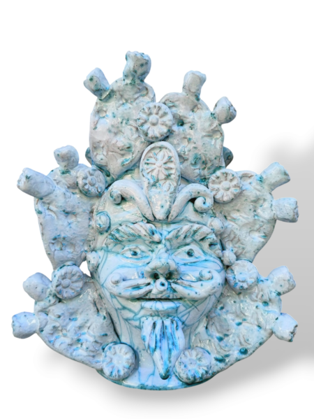 Testa Mitologica "Ficus" effetto marmo - BB - in Ceramica di Santo Stefano di Camastra