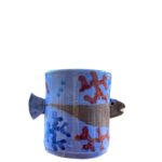 Tazza con pesce blu - in Ceramica di Santo Stefano di Camastra