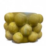 Vaso cilindrico con applicazioni di limoni - GB - in Ceramica di Santo Stefano di Camastra