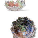 Fiore di loto multicolor - in Ceramica di Santo Stefano di Camastra