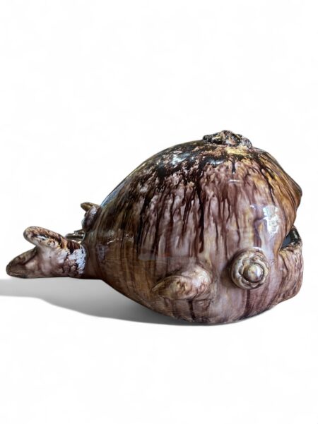 Pesce Balena multicolor - in ceramica di Santo Stefano di Camastra
