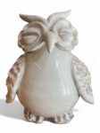 Civetta Piccola Bianca - in Ceramica di Santo Stefano di Camastra