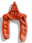 Ferro di Cavallo con Foglia - in Ceramica di Santo Stefano di Camastra