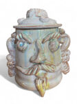 Barattolo Sikano con Applicazioni - in ceramica di Santo Stefano di Camastra