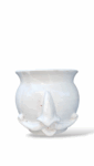 Portavaso con Baffetto Bianco - in Ceramica di Santo Stefano di Camastra