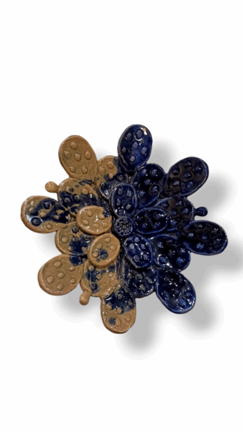 Piatto Pale di Fico - BM - in Ceramica di Santo Stefano di Camastra