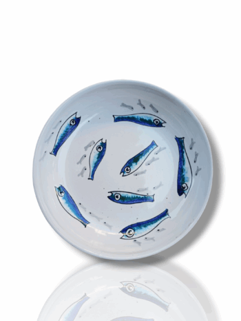Piatto Fondo "Pesciolini" - in Ceramica di Santo Stefano di Camastra