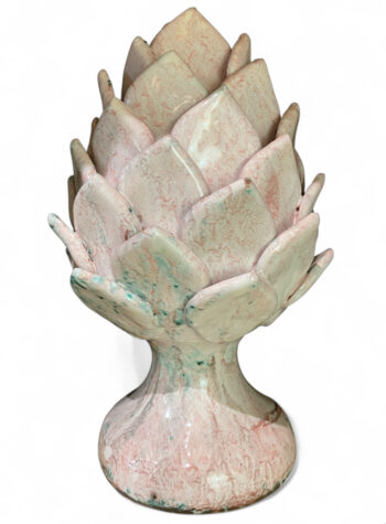 Pigna a Carciofo Grande Rosa - in Ceramica di Santo Stefano di Camastra