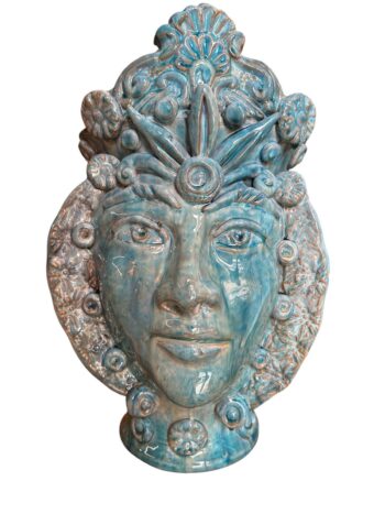 Testa di Moro Donna - in Ceramica di Santo Stefano di Camastra