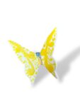 Farfalla da Muro Giallo - in Ceramica di santo Stefano di Camastra