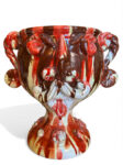 Coppa Sikana Colata Rosso - in Ceramica di Santo Stefano di Camastra