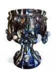 Coppa Sikana Sfumata Blu - in Ceramica di Santo Stefano di Camastra