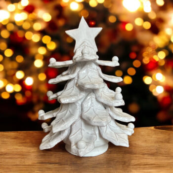 Albero di Natale Bianco - in Ceramica di Santo Stefano di Camastra