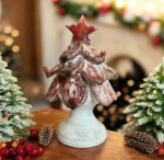 Albero di Natale Scolato Rosso - in Ceramica di Santo Stefano di Camastra
