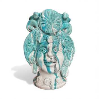 Testa Bacco Scolata VB - in Ceramica di Santo Stefano di Camastra