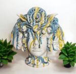 Testa Donna Orecchini - in Ceramica di santo Stefano di camastra