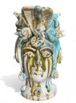 Testa Donna Serpente - in Ceramica di Santo Stefano di Camastra
