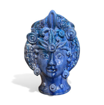 Testa Mitologica Donna - in Ceramica di Santo Stefano di Camastra