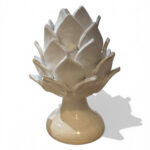 Lume Carciofo Bianco - in Ceramica di Santo Stefano di Camastra