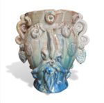 Vaso Sikano Blu - in Ceramica di Santo Stefano di Camastra
