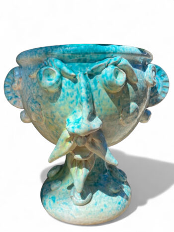 Coppa Sikana con Puntini - in Ceramica di Santo Stefano di Camastra