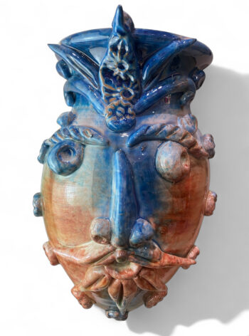 Porta Candela Sikana BR - in ceramica di Santo Stefano di Camastra