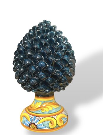 Pigna Verde con Piede - in Ceramica di Santo Stefano di Camastra