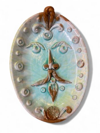 Piatto Sikano -MA- in Ceramica di Santo Stefano di Camastra