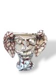 Coppetta Sikana con Pale di fico D'india - in Ceramica di Santo Stefano di Camastra