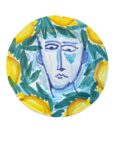 Piatto Uomo - in Ceramica di Santo Stefano di Camastra