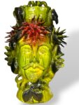 Testa Marina Uomo con ricci - in Ceramica di Santo Stefano di Camastra
