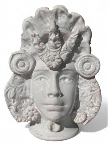 Testa di Moro Donna - in Ceramica di Santo Stefano di Camastra