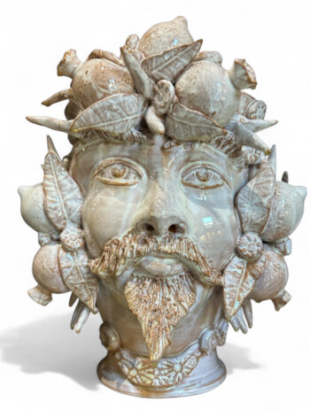 Testa di Agrumi Uomo - in Ceramica di Santo Stefano di Camastra