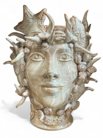 Aglaope Serena Mitologica - in ceramica di Santo Stefano di Camastra