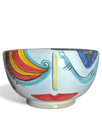 Ciotola Big Eyes Pale di Fico D'india - in Ceramica di Santo Stefano di Camastra