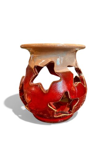 Porta Candela Natalizio - in Ceramica di Santo Stefano di Camastra