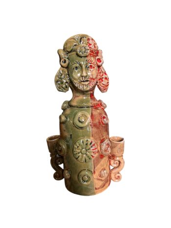 Paladino Candeliere TB - in Ceramica di Santo Stefano di Camastra
