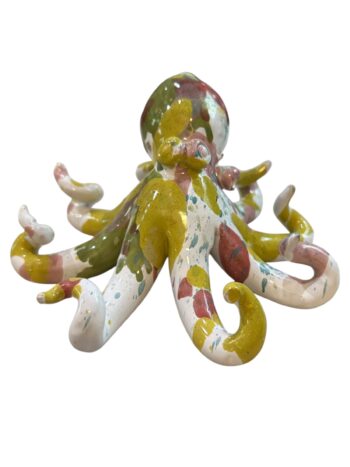 Polpo Marino Multicolor - in Ceramica di Santo Stefano di Camastra