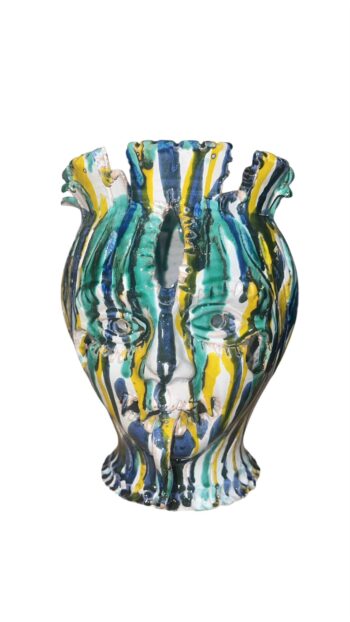 Testa Mitologica Gorgone - in Ceramica di Santo Stefano di Camastra