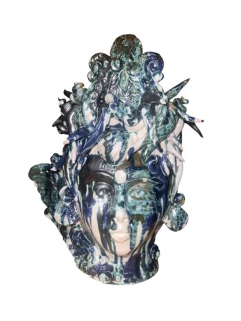 Testa Sirena - in Ceramica di Santo Stefano di Camastra