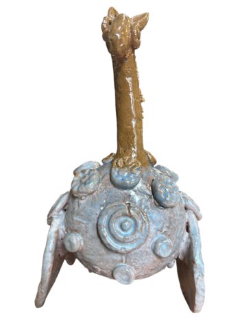 Cavallo di Troia Candeliere - in Ceramica di Santo Stefano di Camastra