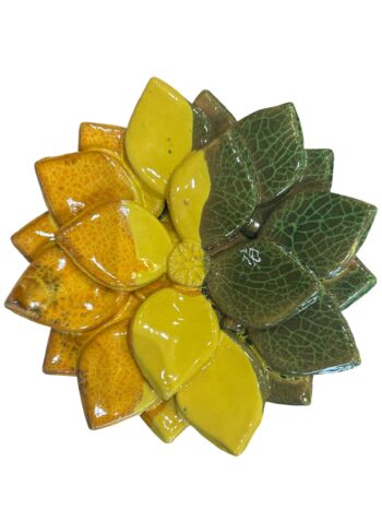 Fiore di Loto G/V - in Ceramica di Santo Stefano di Camastra