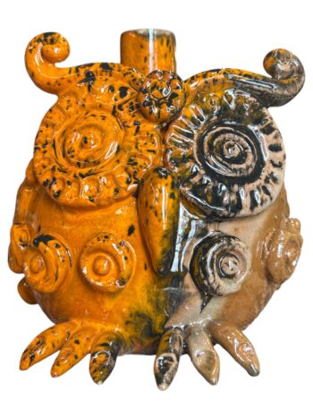 Candeliere Fantazoo Gufo - in Ceramica di Santo Stefano di Camastra