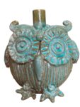 Candeliere Gufo Verde - in Ceramica di Santo Stefano di Camastra