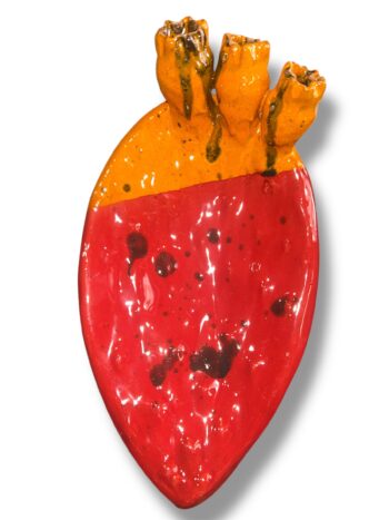 Pala di Fico D'india R/A - in Ceramica di Santo Stefano di Camastra