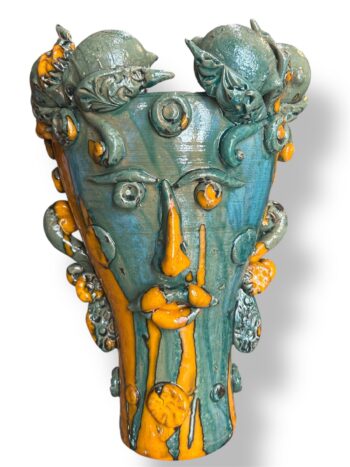 Vaso Sikano V/A - in Ceramica di Santo Stefano di Camastra