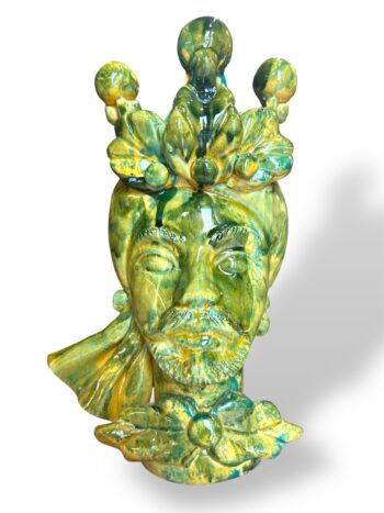 Testa Di Moro Corona V - in Ceramica di Santo Stefano di Camastra