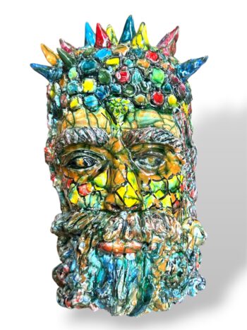 Dio del Mare Multicolor - in Ceramica di Santo Stefano di Camastra