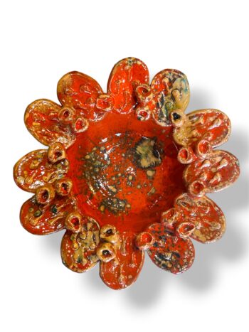 Ciotola Pale di Fico R - in Ceramica di Santo Stefano di Camastra